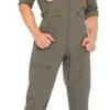 Leg Avenue Top Gun Adult Flight Suit Maverick Goose Iceman Hire Costume
