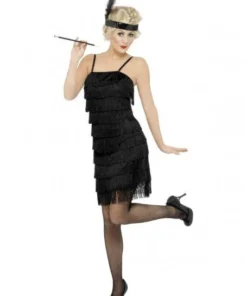 Smiffy's Flapper 1920's Fringed Adult Costume For Sale Womens