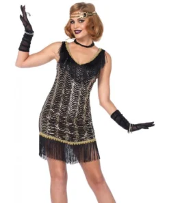 Leg Avenue Womens Charleston Fancy Dress Charmer Flapper Costume