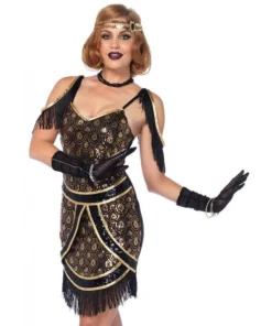 Leg Avenue Speakeasy Flapper 1920's Dress Gatsby Costume Womens