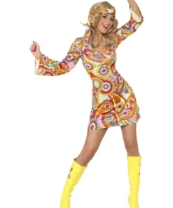 Smiffy's Hippie Chick 1960s Womens Costume