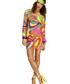 Smiffy's Flower Power 70's Women's Costume