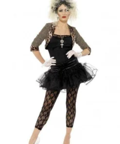 Smiffy's Womens Wild Child 1980's Women's Costume Dress