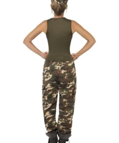 Smiffy's Army Khaki Camouflage Women's Costume Womens