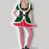 In Character Candy Cane Miss Elf Christmas Women's Santa's Helper Hire Costume Womens
