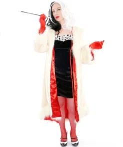 Leg Avenue Hire Costumes Cruella De Vil Coat Adult Hire Costume