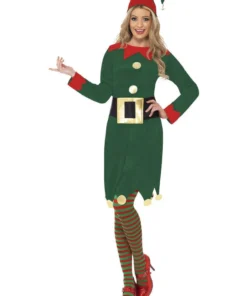 Smiffy's Cool Yule Elf Christmas Elf Women's Costume