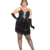 Leg Avenue Womens Jordan Flapper Adult Plus Size Hire Costume 1920's Fancy Dress