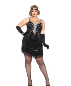Leg Avenue Womens Jordan Flapper Adult Plus Size Hire Costume 1920's Fancy Dress