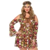 Leg Avenue Go Go Starflower Hippie Plus Size Womens Hire Costume