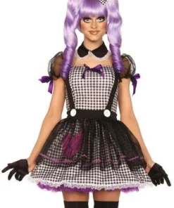 Leg Avenue Dolly Halloween Dead Eye Adult Costume For Hire