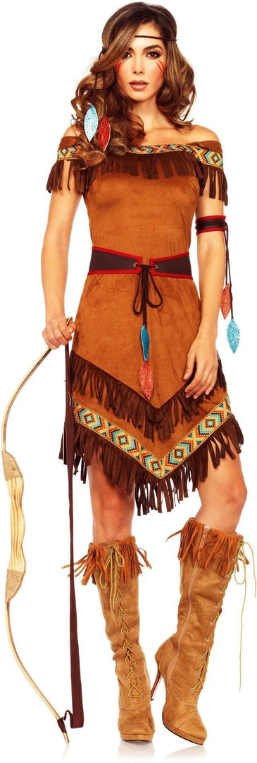 Leg Avenue Womens Indian Native Princess Adult Hire Costume 3 Leg Avenue Womens Indian Native Princess Adult Hire Costume