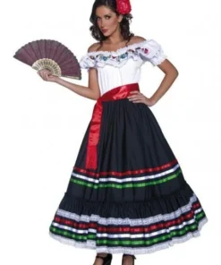 Smiffy's Senorita Mexican Spanish Flamenco Dancer Western Womens Costume