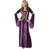 Disguises Lady Of The Court Renaissance Purple Medieval Adult Hire Costume