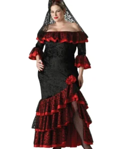 In Character Senora Womens Plus Size Hire Costume