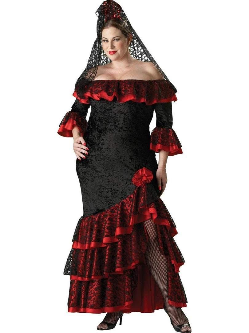 In Character Senora Womens Plus Size Hire Costume 3 In Character Senora Womens Plus Size Hire Costume