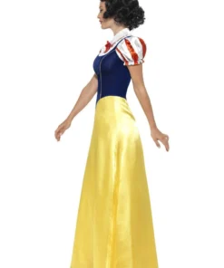 Smiffy's Snow White Fairy-tale Long Princess Fancy Dress Costume Womens