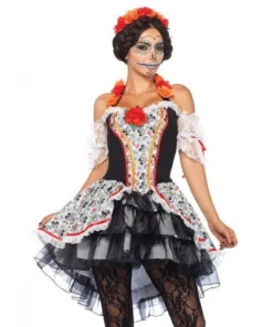 Leg Avenue Womens Sugar Skull Women's Mexican Day Of The Dead Costume