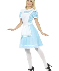 Smiffy's Alice Wonderland Princess Womens Costume Fancy Dress