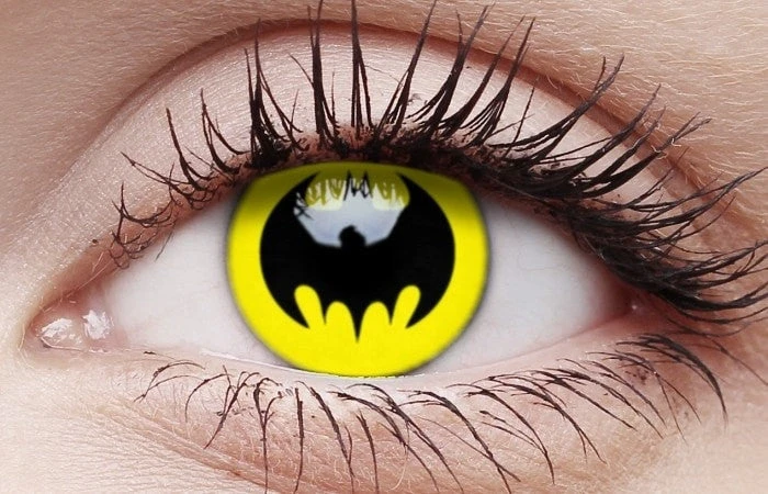 ColourVUE Womens Batman Contact Lenses Multi Use Bat Contacts 3 ColourVUE Womens Batman Contact Lenses Multi Use Bat Contacts