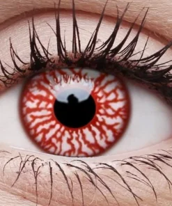 ColourVue Blood Shot Vampire Contact Lenses Halloween Multi Use Eye Contacts Womens