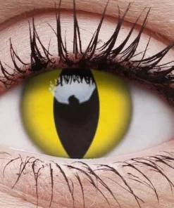 ColourVue Cat Eye Contact Lenses Multi Use Halloween Contacts Womens 8 ColourVue Cat Eye Contact Lenses Multi Use Halloween Contacts Womens