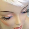Carnival Products Glitter Trim Silver False Eyelashes Black