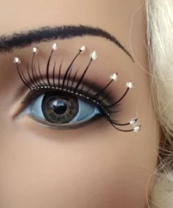 Carnival Products Water Drops False Eyelashes Black Womens