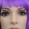 Carnival Products Feather Tips False Eyelashes Black Womens
