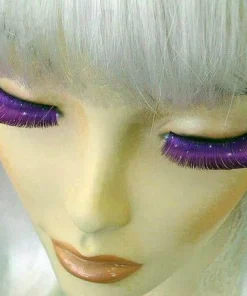 Carnival Products Sparkly False Purple Eyelashes