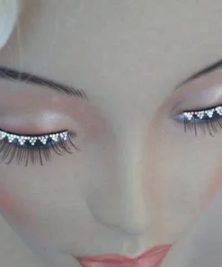 Carnival Products Jewel Trim False Eyelashes Black Womens