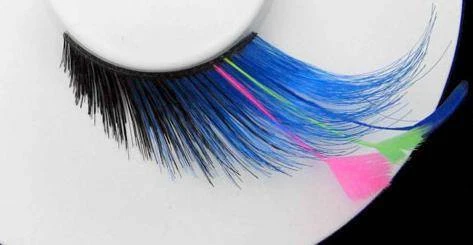 Carnival Products Feather Tip Blue False Eyelashes 5 Carnival Products Feather Tip Blue False Eyelashes
