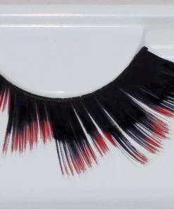 Carnival Products Jagged False Eyelashes With Red Tips