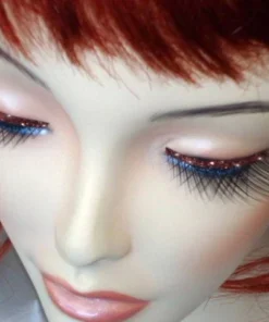 Carnival Products Glitter Trim Red False Eyelashes Womens