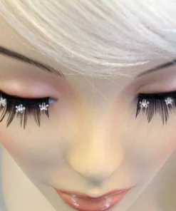 Carnival Products Daisies Crystal False Eyelashes Black