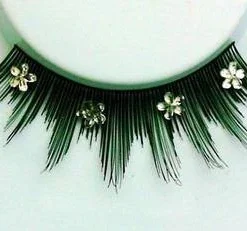 Carnival Products Daisies Crystal False Eyelashes Black