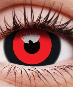 ColourVue Black Red Ghouls Coloured Contact Lenses