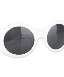 Tomfoolery Jackie O White 60's Sunglasses Womens