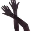 Music Legs Opera Length Gloves Black