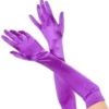 Music Legs Womens Formal Purple Long Satin Quality 1920's Stretchy Costume Gloves 2 Music Legs Womens Formal Purple Long Satin Quality 1920's Stretchy Costume Gloves