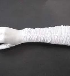 Interalia Womens Elbow Length White Gloves Ivory Evening Satin Wedding Opera Bridal