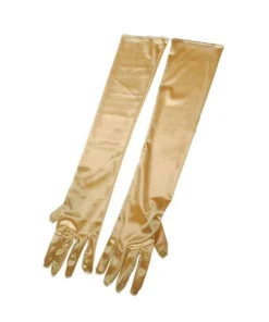 Interalia Evening Gloves Long Gold 1920's Elbow Length 20's Costume Accessory