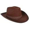 Tomfoolery Cowboy Brown Costume Hat With Woven Band Mens