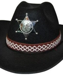 Sweidas Cowboy Hat With Sheriff Star Buy Costumes