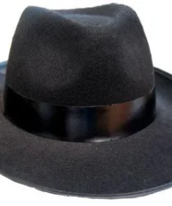 Sweidas Gangster 1920's Costume Hat With Black Band Mens