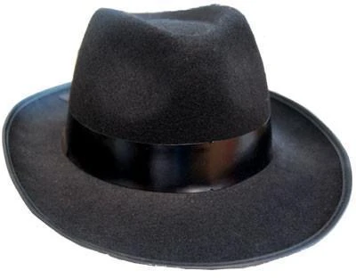 Sweidas Gangster 1920's Costume Hat With Black Band Mens 3 Sweidas Gangster 1920's Costume Hat With Black Band Mens