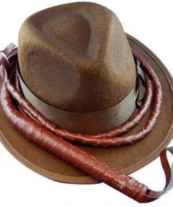 Sweidas Indiana Jones Hat & Whip Costume Set