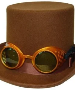 Sweidas Top Hat Steampunk Hat With Goggles Buy Costumes