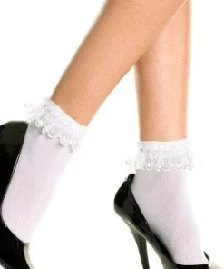 Music Legs Rockabilly Anklet Socks Vintage 1950's Costume Accessory