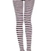 Music Legs Womens Striped Coloured Tights Fancy Dress Stockings